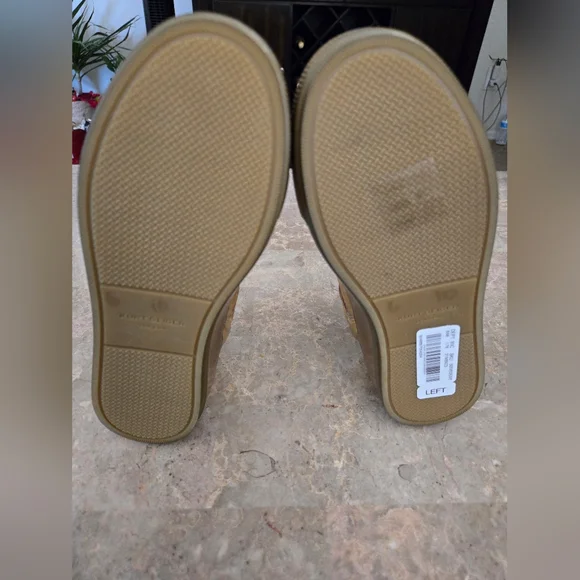 Kurt Geiger London Southbank Tag Platform Sneakers in metallic gold.  Size 37 - Picture 8 of 12